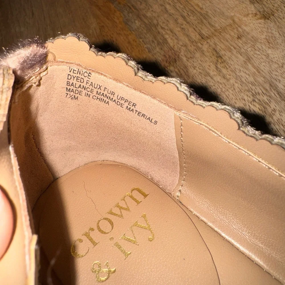 Crown & Ivy Venice Leopard Print Scallop Flats Size 7.5 - Picture 7 of 9